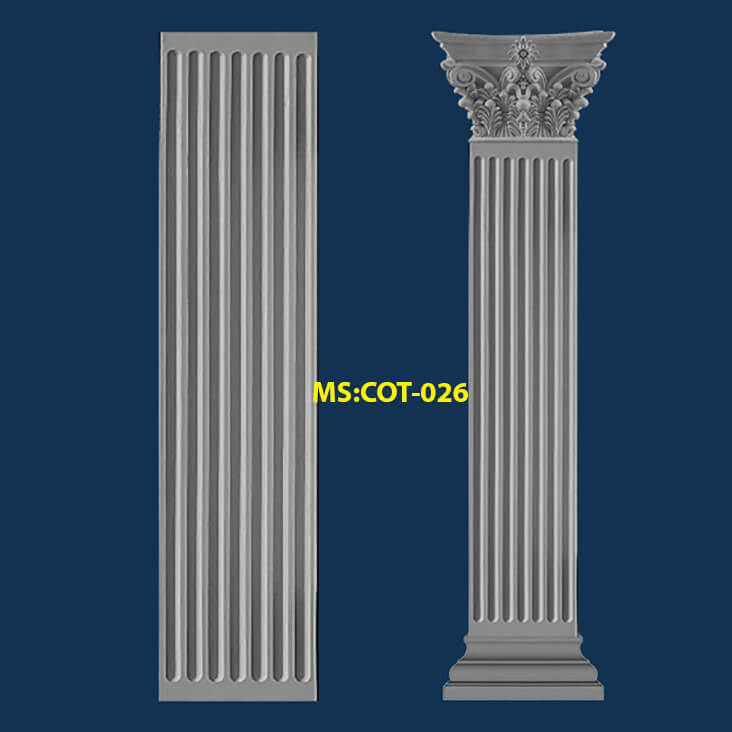 Phù điêu xi măng tại Đà nẵng là giải pháp trang trí mặt tiền COT026